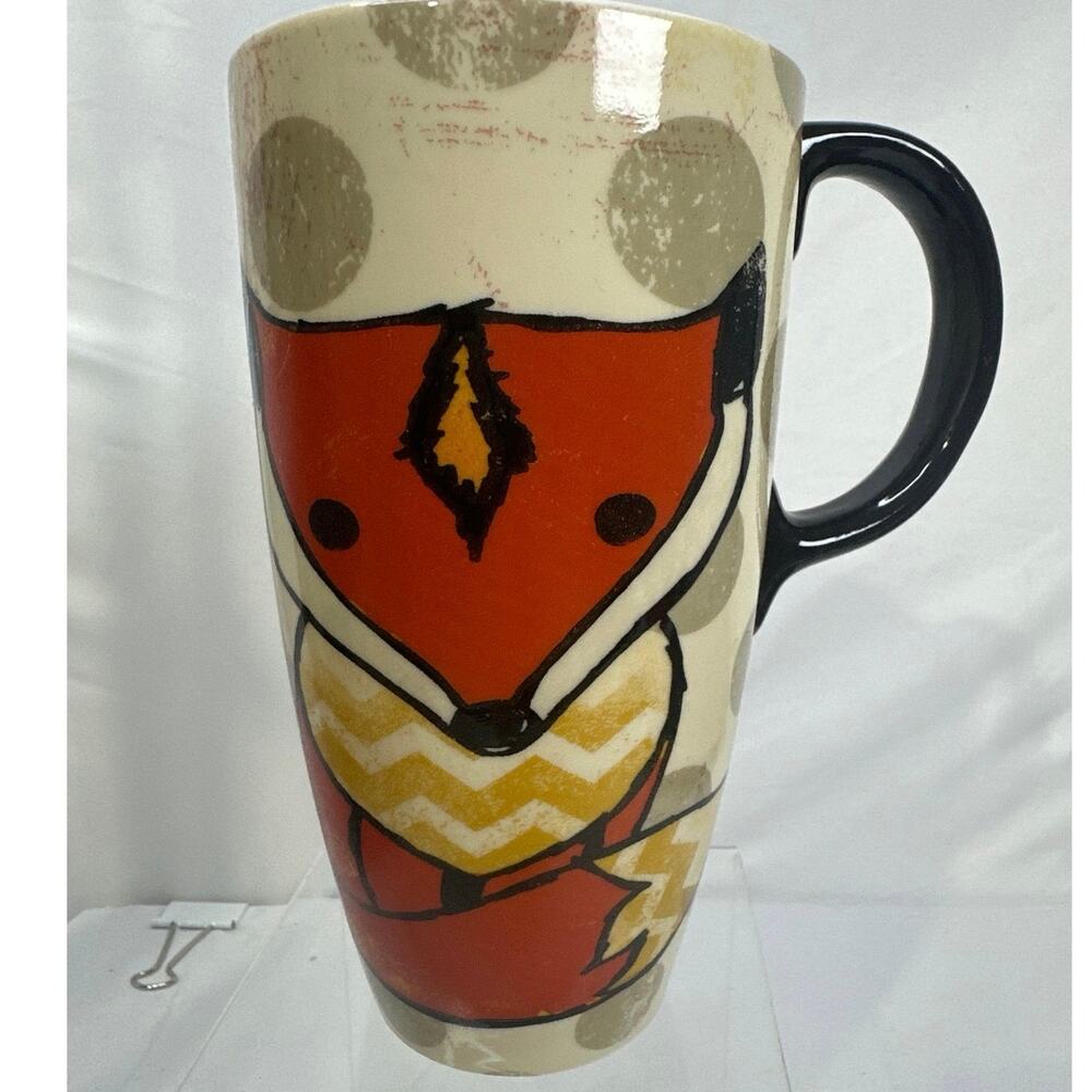Cypress Home Red Fox Tall Coffee Mug SOMETHING WONDERFUL IS ABOUT TO HAPPEN